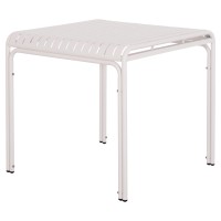 ΤΡΑΠΕΖΙ ΤΕΤΡΑΓΩΝΟ ΑΛΟΥΜΙΝΙΟΥ RACHEL HM6338.02 ΛΕΥΚΟ 80x80x75Υεκ.