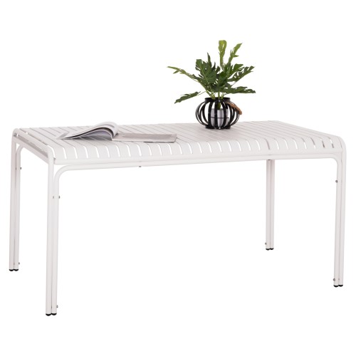 ΤΡΑΠΕΖΙ ΑΛΟΥΜΙΝΙΟΥ RACHEL HM6339.02 ΛΕΥΚΟ 150x80x75Υεκ.