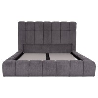 ΚΡΕΒΑΤΙ RAMON ΜΕ ΑΠΟΘ. ΧΩΡΟ HM720.22 ΥΦΑΣΜΑ TEDDY ΓΚΡΙ-ΓΙΑ ΣΤΡΩΜΑ 160x200εκ