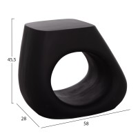 ΣΚΑΜΠΟ ΣΑΛΟΝΙΟΥ LANS HM4691.01 FIBER CEMENT ΣΕ ΜΑΥΡΟ--58x28x45.5Υεκ.