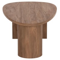 ΤΡΑΠΕΖΙ ΣΑΛΟΝΙΟΥ ΟΒΑΛ ALPER HM18327 MDF ΣΕ SONAMA ΧΡΩΜΑ 110x60x40Υεκ