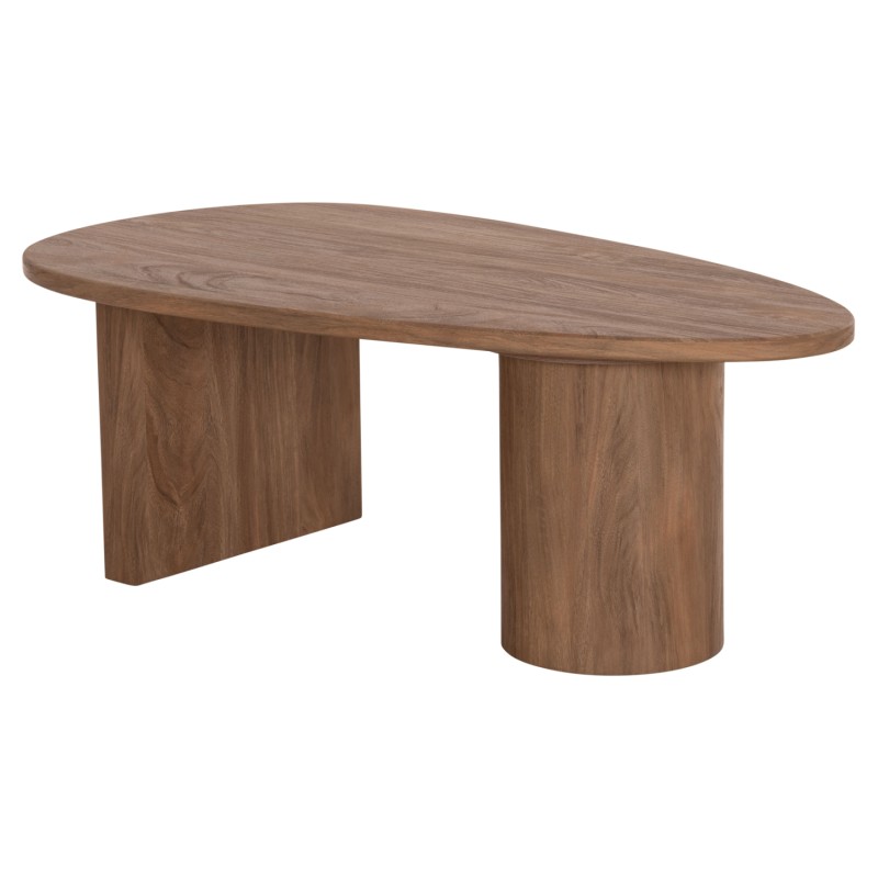 ΤΡΑΠΕΖΙ ΣΑΛΟΝΙΟΥ ΟΒΑΛ ALPER HM18327 MDF ΣΕ SONAMA ΧΡΩΜΑ 110x60x40Υεκ