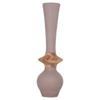ΔΙΑΚΟΣΜΗΤΙΚΟ ΒΑΖΟ ΔΑΠΕΔΟΥ NEBULA HM4660.05M FIBER CEMENT TAUPE--ΞΥΛΟ ΤΕΑΚ Φ45x148Υεκ