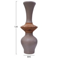 ΔΙΑΚΟΣΜΗΤΙΚΟ ΒΑΖΟ ΔΑΠΕΔΟΥ NEBULA HM4660.05S FIBER CEMENT TAUPE--ΞΥΛΟ ΤΕΑΚ Φ45x115Υεκ
