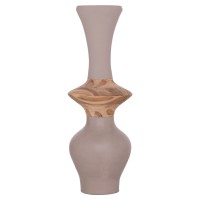 ΔΙΑΚΟΣΜΗΤΙΚΟ ΒΑΖΟ ΔΑΠΕΔΟΥ NEBULA HM4660.05S FIBER CEMENT TAUPE--ΞΥΛΟ ΤΕΑΚ Φ45x115Υεκ