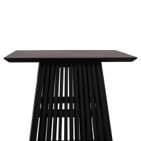 ΤΡΑΠΕΖΙ ΤΡΑΠΕΖΑΡΙΑΣ ΤΕΤΡΑΓΩΝΟ FRANTZ HM9458.02 MINDI ΞΥΛΟ ΜΑΥΡΟ 80x80x78Yεκ.
