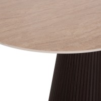 ΤΡΑΠΕΖΙ ΟΒΑΛ CATER HM18320 ΚΕΡΑΜΙΚΟ TOP ΟΨΗ ΤΡΑΒΕΡΤΙΝΑΣ-MDF ΒΑΣΗ 180x90x74Υεκ