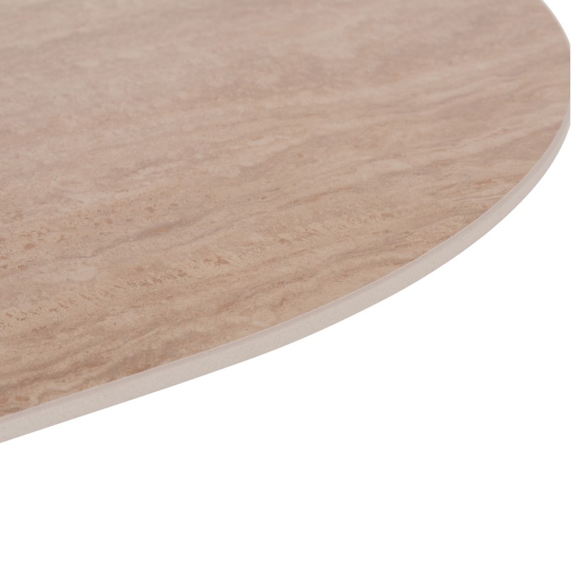 ΤΡΑΠΕΖΙ ΟΒΑΛ CATER HM18320 ΚΕΡΑΜΙΚΟ TOP ΟΨΗ ΤΡΑΒΕΡΤΙΝΑΣ-MDF ΒΑΣΗ 180x90x74Υεκ
