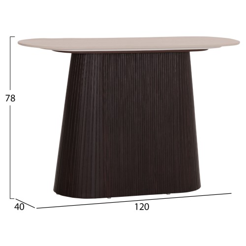 ΚΟΝΣΟΛΑ CATER HM18323 ΚΕΡΑΜΙΚΟ TOP ΟΨΗ ΤΡΑΒΕΡΤΙΝΑΣ-MDF ΒΑΣΗ 120x40x78Υεκ.