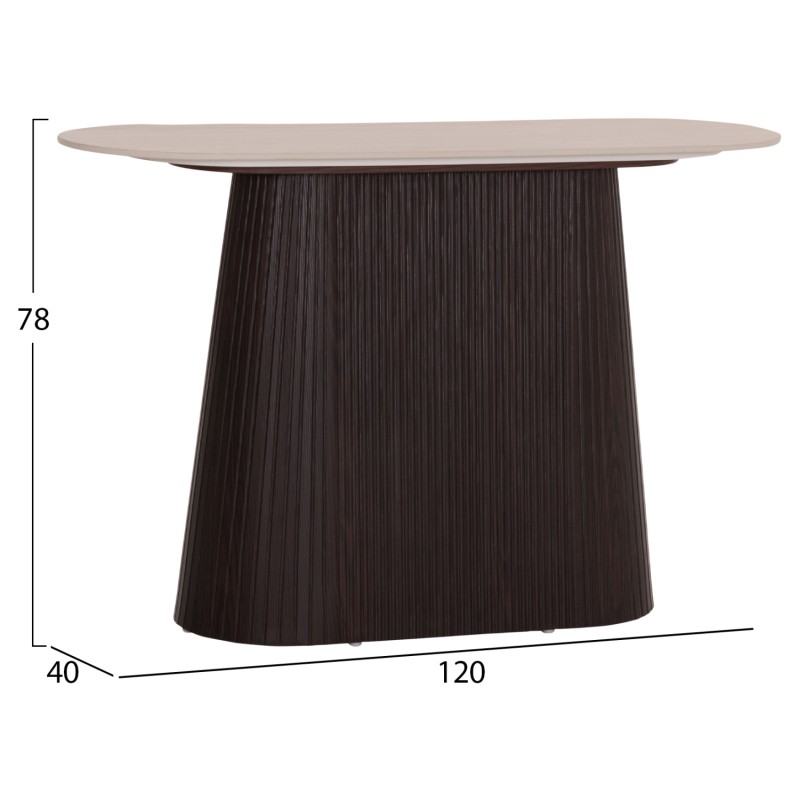 ΚΟΝΣΟΛΑ CATER HM18323 ΚΕΡΑΜΙΚΟ TOP ΟΨΗ ΤΡΑΒΕΡΤΙΝΑΣ-MDF ΒΑΣΗ 120x40x78Υεκ.