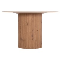 ΤΡΑΠΕΖΙ ΤΡΑΠΕZΑΡΙΑΣ TWIL HM18324 ΚΕΡΑΜΙΚΟ TOP ΟΨΗ ΤΡΑΒΕΡΤΙΝΑΣ-MDF ΒΑΣΗ Φ120x76Υεκ