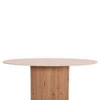 ΤΡΑΠΕΖΙ ΤΡΑΠΕZΑΡΙΑΣ TWIL HM18324 ΚΕΡΑΜΙΚΟ TOP ΟΨΗ ΤΡΑΒΕΡΤΙΝΑΣ-MDF ΒΑΣΗ Φ120x76Υεκ