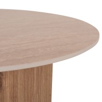 ΤΡΑΠΕΖΙ ΣΑΛΟΝΙΟΥ TWIL HM18325 ΚΕΡΑΜΙΚΟ TOP ΟΨΗ ΤΡΑΒΕΡΤΙΝΑΣ-MDF ΒΑΣΗ Φ80x40Υεκ