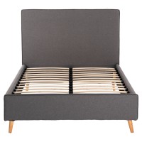 ΚΡΕΒΑΤΙ ΜΕ ΣΤΡΩΜΑ MAYLIN HM21281.03 ΓΚΡΙ ΥΦΑΣΜΑ--ΓΙΑ 120x200εκ