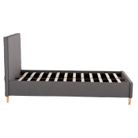 ΚΡΕΒΑΤΙ ΜΕ ΣΤΡΩΜΑ MAYLIN HM21281.03 ΓΚΡΙ ΥΦΑΣΜΑ--ΓΙΑ 120x200εκ
