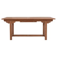 TΡΑΠΕΖΙ ΤΡΑΠΕΖΑΡΙΑΣ ΑΝΟΙΓΟΜΕΝΟ CRANDER HM6376 ΞΥΛΟ TEAK ΣΕ ΦΥΣΙΚΟ 180-240x100x76Υεκ
