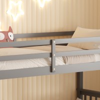 ΚΟΥΚΕΤΑ ΠΑΙΔΙΚΗ ΜΕ 2 ΣΤΡΩΜΑΤΑ LANTAI HM21307.02 ΞΥΛΟ ΠΕΥΚΟΥ ΓΚΡΙ--ΣΤΡΩΜΑΤΑ 90x190εκ