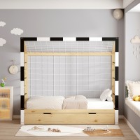ΚΡΕΒΑΤΙ ΠΑΙΔΙΚΟ ΜΕ ΣΤΡΩΜΑ GOALIE HM21309 ΠΕΥΚΟ ΦΥΣΙΚΟ-ΛΕΥΚΟ-ΜΑΥΡΟ--ΣΤΡΩΜΑ 90x190εκ