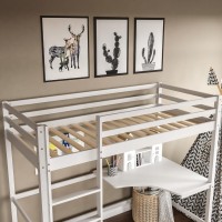 ΚΟΥΚΕΤΑ ΠΑΙΔΙΚΗ ΜΕ ΓΡΑΦΕΙΟ AKRON HM21311.01 ΞΥΛΟ ΠΕΥΚΟΥ ΛΕΥΚΟ--ME ΣΤΡΩΜΑ 90x190εκ