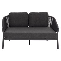 DAYBED ΣΕΙΡΑ XANTION ΗM6474.01 ΣΚΟΥΡΟ ΓΚΡΙ ΑΛΟΥΜΙΝΙΟ-ΣΧΟΙΝΙ-OLEFIN 157x147x88Υεκ