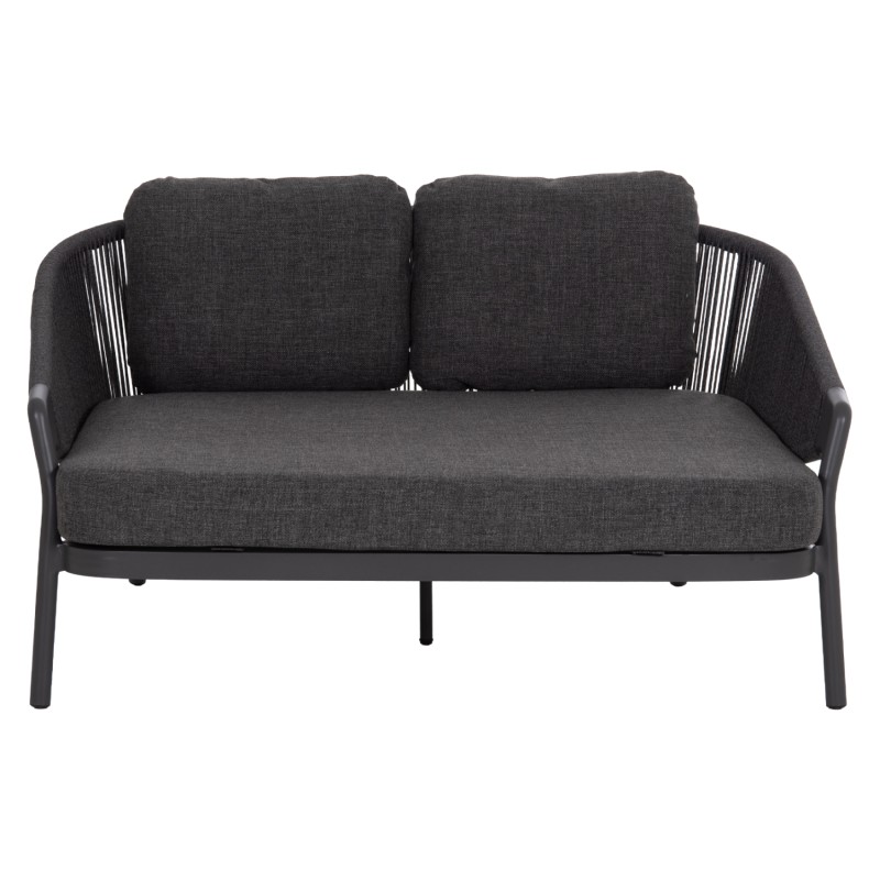 DAYBED ΣΕΙΡΑ XANTION ΗM6474.01 ΣΚΟΥΡΟ ΓΚΡΙ ΑΛΟΥΜΙΝΙΟ-ΣΧΟΙΝΙ-OLEFIN 157x147x88Υεκ