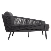 DAYBED ΣΕΙΡΑ XANTION ΗM6474.01 ΣΚΟΥΡΟ ΓΚΡΙ ΑΛΟΥΜΙΝΙΟ-ΣΧΟΙΝΙ-OLEFIN 157x147x88Υεκ