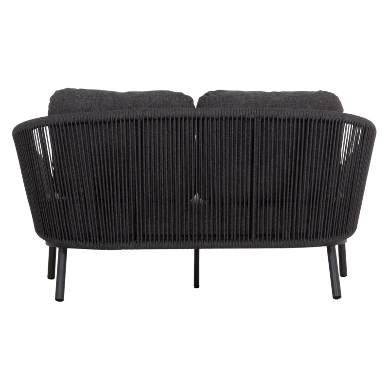 DAYBED ΣΕΙΡΑ XANTION ΗM6474.01 ΣΚΟΥΡΟ ΓΚΡΙ ΑΛΟΥΜΙΝΙΟ-ΣΧΟΙΝΙ-OLEFIN 157x147x88Υεκ