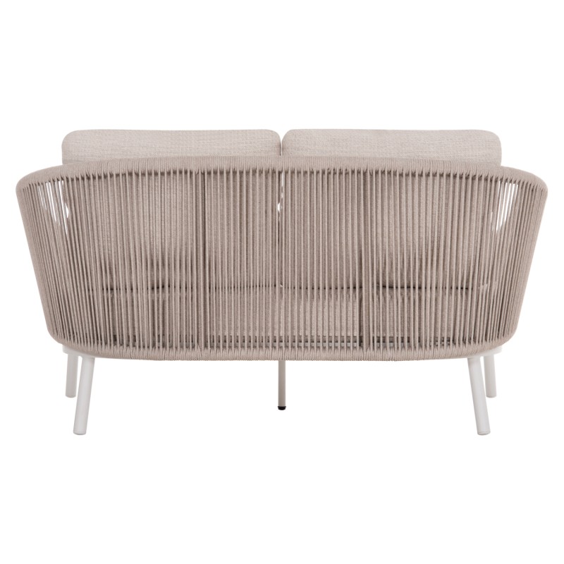 DAYBED ΣΕΙΡΑ XANTION HM6474.02 ΛΕΥΚΟ ΑΛΟΥΜΙΝΙΟ--ΣΧΟΙΝΙ--OLEFIN 157x147x88Υεκ