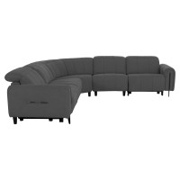 ΓΩΝΙΑΚΟΣ ΚΑΝΑΠΕΣ ΜΕ RECLINE ORACLE HM3290.01 ΓΚΡΙ ΥΦΑΣΜΑ 260x260x90(κάθισμα)x94Υεκ.