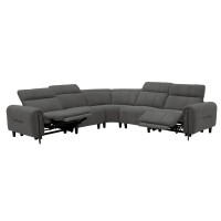 ΓΩΝΙΑΚΟΣ ΚΑΝΑΠΕΣ ΜΕ RECLINE ORACLE HM3290.01 ΓΚΡΙ ΥΦΑΣΜΑ 260x260x90(κάθισμα)x94Υεκ.
