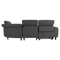ΓΩΝΙΑΚΟΣ ΚΑΝΑΠΕΣ ΜΕ RECLINE ORACLE HM3290.01 ΓΚΡΙ ΥΦΑΣΜΑ 260x260x90(κάθισμα)x94Υεκ.