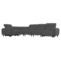 ΓΩΝΙΑΚΟΣ ΚΑΝΑΠΕΣ ΜΕ RECLINE ORACLE HM3290.01 ΓΚΡΙ ΥΦΑΣΜΑ 260x260x90(κάθισμα)x94Υεκ.