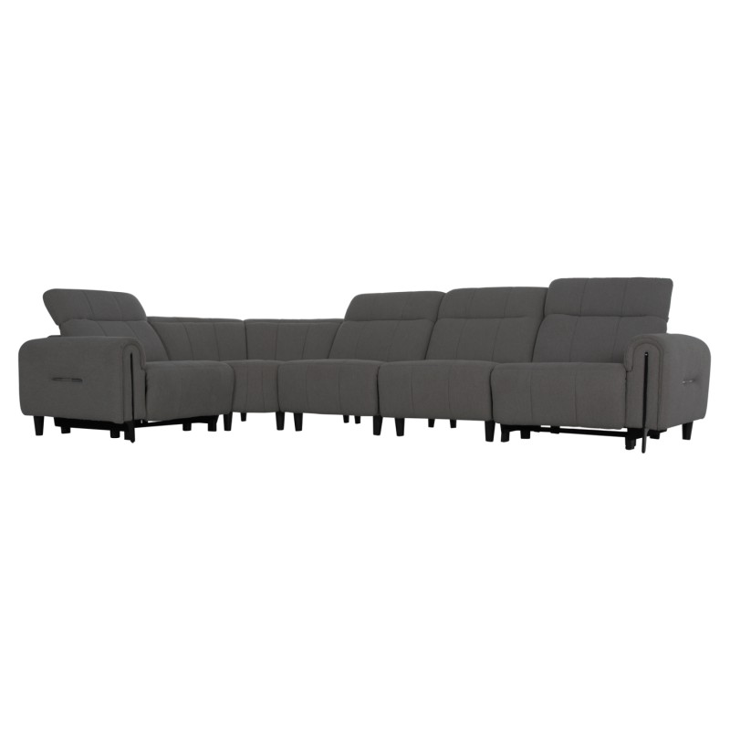 ΓΩΝΙΑΚΟΣ ΚΑΝΑΠΕΣ ΜΕ RECLINE ORACLE HM3290.01 ΓΚΡΙ ΥΦΑΣΜΑ 260x260x90(κάθισμα)x94Υεκ.
