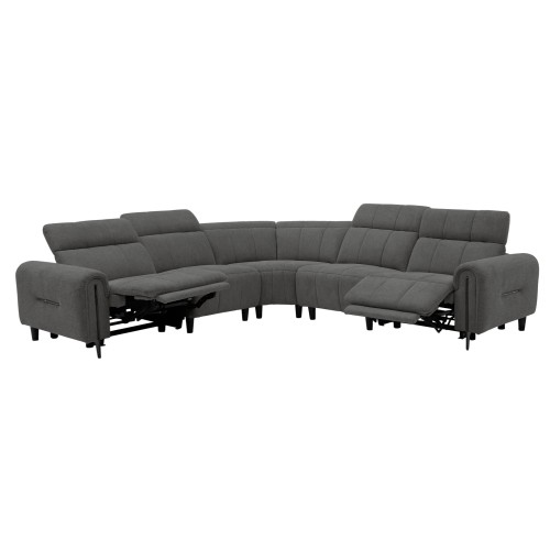 ΓΩΝΙΑΚΟΣ ΚΑΝΑΠΕΣ ΜΕ RECLINE ORACLE HM3290.01 ΓΚΡΙ ΥΦΑΣΜΑ 260x260x90(κάθισμα)x94Υεκ.