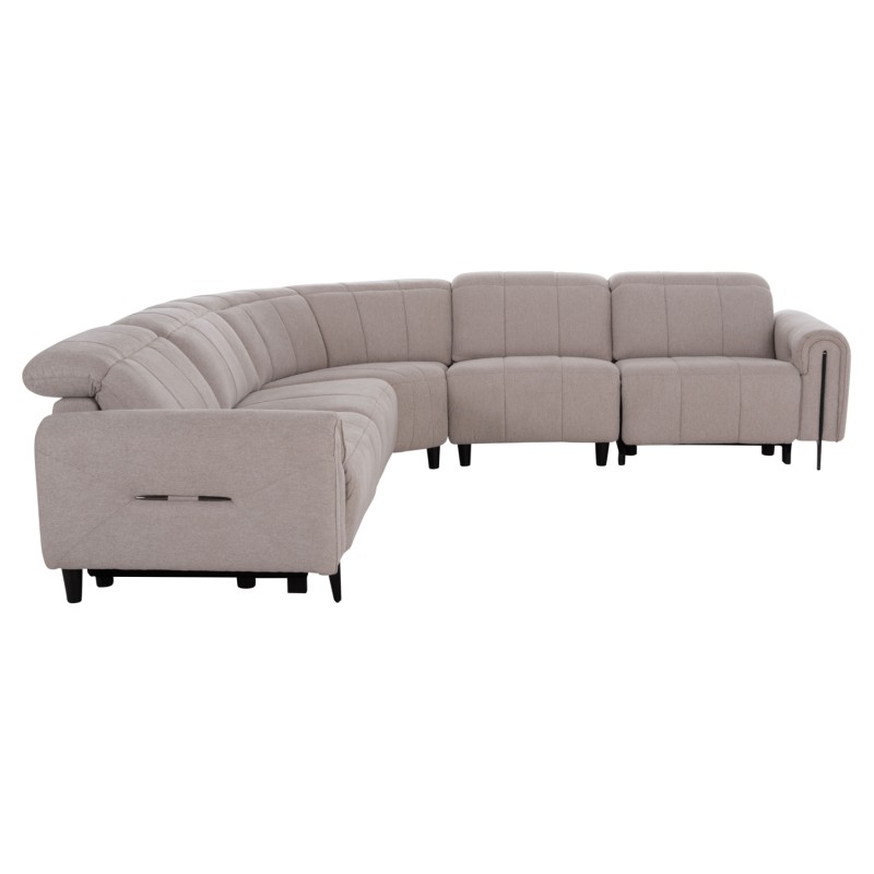 ΓΩΝΙΑΚΟΣ ΚΑΝΑΠΕΣ ΜΕ RECLINE ORACLE HM3290.02 ΜΠΕΖ ΥΦΑΣΜΑ 260x260x90(κάθισμα)x94Υεκ.