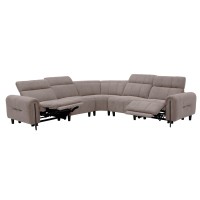 ΓΩΝΙΑΚΟΣ ΚΑΝΑΠΕΣ ΜΕ RECLINE ORACLE HM3290.02 ΜΠΕΖ ΥΦΑΣΜΑ 260x260x90(κάθισμα)x94Υεκ.