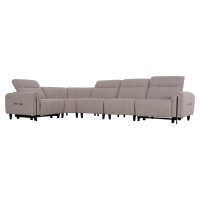 ΓΩΝΙΑΚΟΣ ΚΑΝΑΠΕΣ ΜΕ RECLINE ORACLE HM3290.02 ΜΠΕΖ ΥΦΑΣΜΑ 260x260x90(κάθισμα)x94Υεκ.