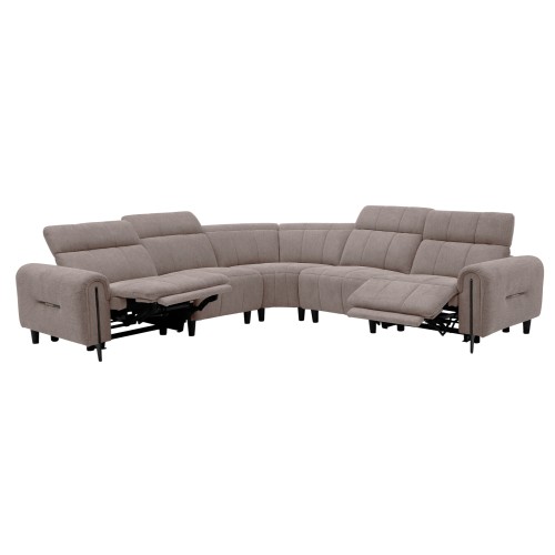 ΓΩΝΙΑΚΟΣ ΚΑΝΑΠΕΣ ΜΕ RECLINE ORACLE HM3290.02 ΜΠΕΖ ΥΦΑΣΜΑ 260x260x90(κάθισμα)x94Υεκ.
