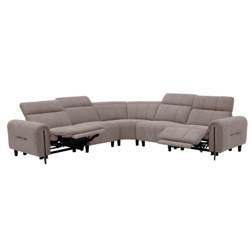 ΓΩΝΙΑΚΟΣ ΚΑΝΑΠΕΣ ΜΕ RECLINE ORACLE HM3290.02 ΜΠΕΖ ΥΦΑΣΜΑ 260x260x90(κάθισμα)x94Υεκ.