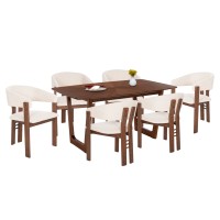 ΣΕΤ ΤΡΑΠΕΖΑΡΙΑΣ 7ΤΜΧ ZARRA HM21338.01 ΤΡΑΠΕΖΙ ΑΠΟ MDF--ΚΑΡΕΚΛΕΣ ΜΕ ΜΠΟΥΚΛΕ ΥΦΑΣΜΑ