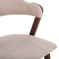 ΣΕΤ ΤΡΑΠΕΖΑΡΙΑΣ 9ΤΜΧ RIDER HM21341 ΤΡΑΠΕΖΙ ΑΠΟ MDF--ΚΑΡΕΚΛΕΣ RUBBERWOOD & ΥΦΑΣΜΑ