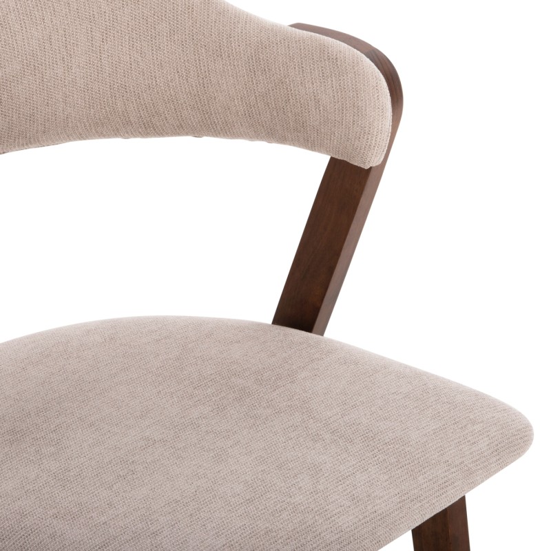 ΣΕΤ ΤΡΑΠΕΖΑΡΙΑΣ 9ΤΜΧ RIDER HM21341 ΤΡΑΠΕΖΙ ΑΠΟ MDF--ΚΑΡΕΚΛΕΣ RUBBERWOOD & ΥΦΑΣΜΑ