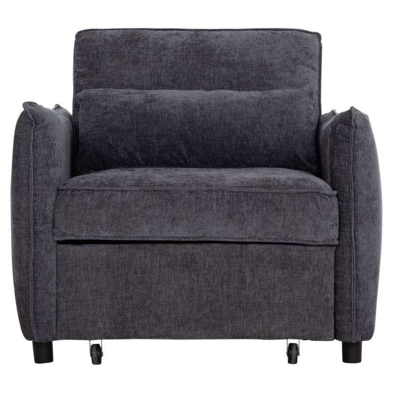ΠΟΛΥΘΡΟΝΑ-ΚΡΕΒΑΤΙ ORYN HM3307.01 ΓΚΡΙ ΥΦΑΣΜΑ 85x88x78Υεκ.