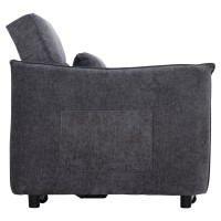 ΠΟΛΥΘΡΟΝΑ-ΚΡΕΒΑΤΙ ORYN HM3307.01 ΓΚΡΙ ΥΦΑΣΜΑ 85x88x78Υεκ.