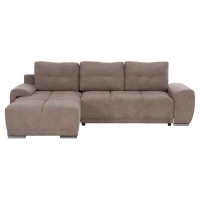 ΚΑΝΑΠΕΣ ΚΡΕΒΑΤΙ ΑΡΙΣΤΕΡΗ ΓΩΝΙΑ COMFYRA HM3336.03L ΜΠΕΖ ΥΦΑΣΜΑ 268x180x83Υεκ