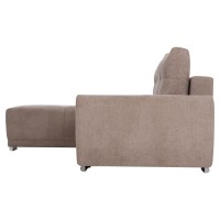 ΚΑΝΑΠΕΣ ΚΡΕΒΑΤΙ ΑΡΙΣΤΕΡΗ ΓΩΝΙΑ COMFYRA HM3336.03L ΜΠΕΖ ΥΦΑΣΜΑ 268x180x83Υεκ