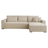 ΚΑΝΑΠΕΣ ΚΡΕΒΑΤΙ ΑΝΑΣΤΡΕΨΙΜH ΓΩΝΙΑ CORNERA HM3335.03 ΜΠΕΖ ΥΦΑΣΜΑ 269x155x89Yεκ