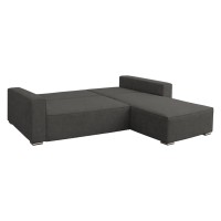 ΚΑΝΑΠΕΣ ΚΡΕΒΑΤΙ ΑΝΑΣΤΡΕΨΙΜH ΓΩΝΙΑ CORNERA HM3335.01 ΓΚΡΙ ΥΦΑΣΜΑ 269x155x89Yεκ