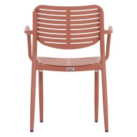 ΠΟΛΥΘΡΟΝΑ ΤΡΑΠΕΖΑΡΙΑΣ HILLIARD HM6644.08 ΑΛΟΥΜΙΝΙΟ ΣΕ TERRACOTTA 58x52x78Υεκ