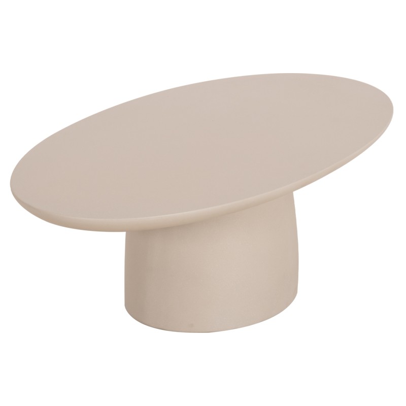 ΤΡΑΠΕΖΙ ΣΑΛΟΝΙΟΥ FIBER CEMENT ΟΒΑΛ BRECCAN HM6594.02 ΜΠΕΖ 130x70x42Υεκ